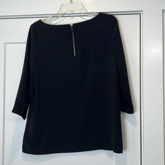 LOFT Black Boxy Blouse size small. - Picture 5 of 6